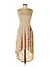 Assorted Brands 100% Polyester Tan Casual Dress Size M - photo 1