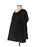 Hatch 100% Polyester Black Short Sleeve Blouse Size Lg Maternity (3) - photo 1