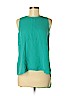 RACHEL Rachel Roy 100% Polyester Green Sleeveless Blouse Size M - photo 1