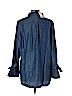 Banana Republic 100% Lyocell Blue Long Sleeve Button-Down Shirt Size L (petite) - photo 2