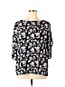 Ann Taylor LOFT 100% Rayon Blue 3/4 Sleeve Blouse Size XL - photo 1