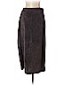 Dialogue 100% Leather Brown Leather Skirt Size 16 - photo 1