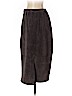 Dialogue 100% Leather Brown Leather Skirt Size 16 - photo 2