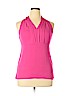 Banana Republic 100% Polyester Pink Sleeveless Blouse Size 14 - photo 1