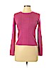 Mary Jane Marcasiano Pink Silk Pullover Sweater Size L - photo 1