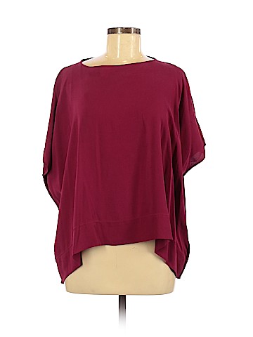 Diane von Furstenberg Short Sleeve Silk Top (view 1)