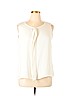 Calvin Klein 100% Polyester Ivory Sleeveless Top Size XL - photo 1
