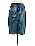 Banana Republic 100% Leather Blue Leather Skirt Size 2 - photo 2