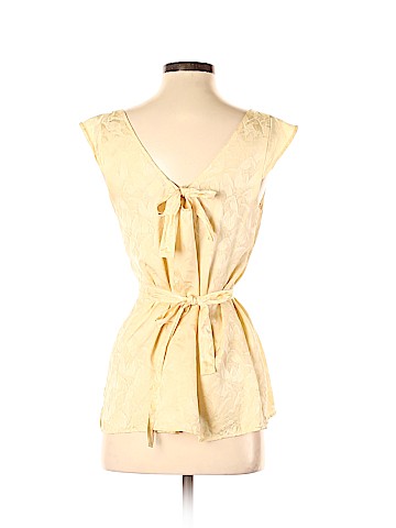 Marc by Marc Jacobs Short Sleeve Silk Top (view 2)