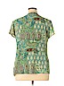 Emma James 100% Polyester Green Short Sleeve Blouse Size 16 - photo 2