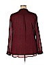 41Hawthorn 100% Polyester Burgundy Long Sleeve Blouse Size XXL - photo 2