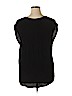 Chico's 100% Rayon Black Short Sleeve Blouse Size XL (3) - photo 2