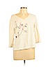 J.jill Ivory 3/4 Sleeve Top Size L (petite) - photo 1