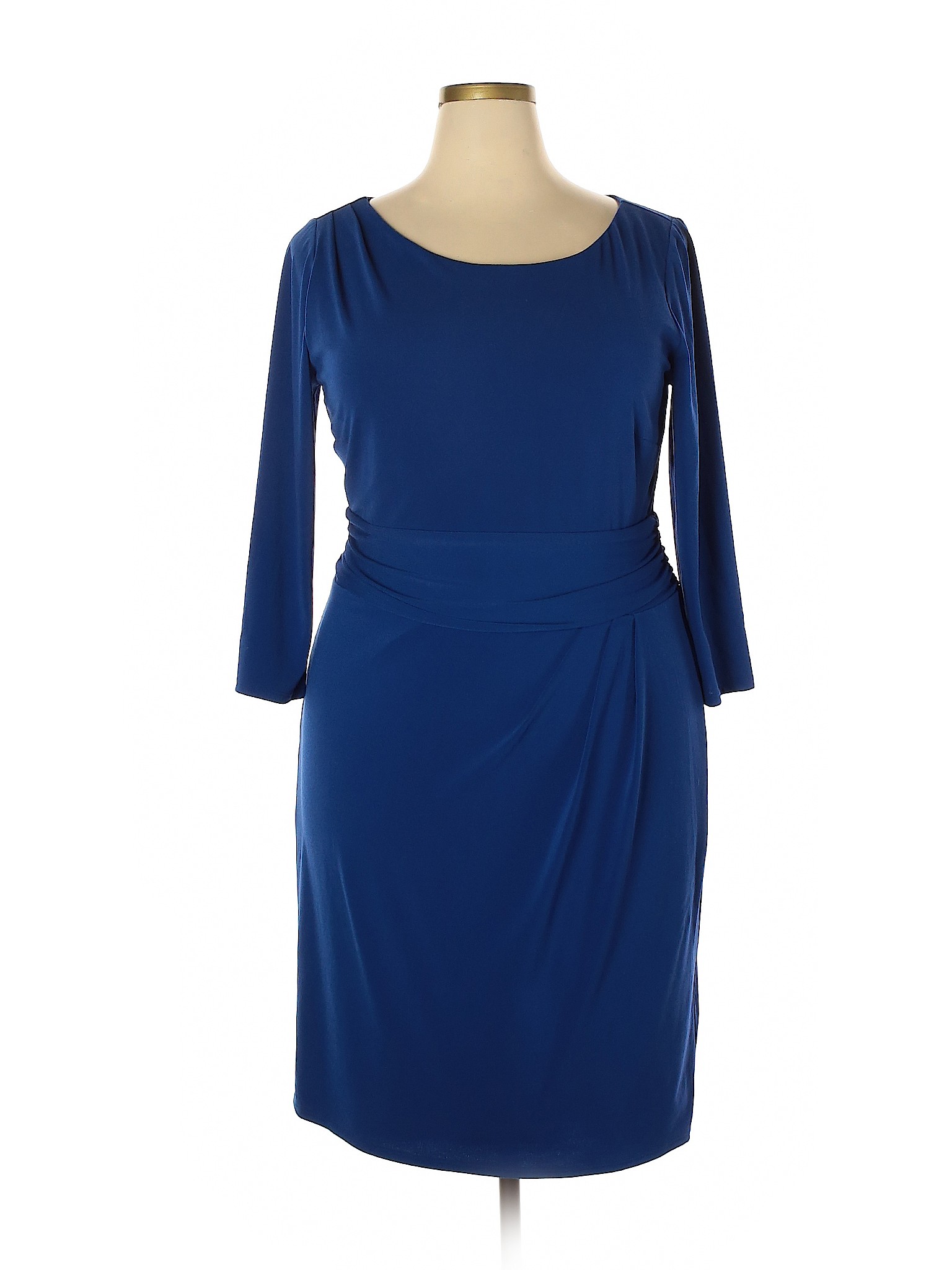 Ann Taylor Women Blue Casual Dress 18 Plus | eBay