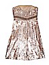 Badgley Mischka 100% Silk Tan Cocktail Dress Size 0 - photo 2