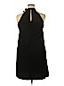 Ann Taylor 100% Polyester Black Casual Dress Size 14 - photo 2