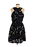 Amour Vert 100% Silk Black Cocktail Dress Size L - photo 1