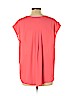 Pleione 100% Polyester Pink Short Sleeve Blouse Size L - photo 2