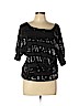 Lovestruck Black 3/4 Sleeve Top Size L - photo 1