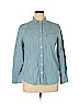 Levi's 100% Cotton Blue Long Sleeve Button-Down Shirt Size XL - photo 1