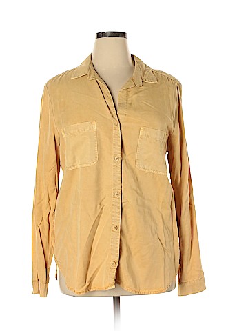 Side Stitch Long Sleeve Button-Down Shirt (view 1)