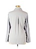 Express 100% Polyester Gray Long Sleeve Blouse Size L - photo 2