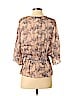 Parker 100% Polyester Tan 3/4 Sleeve Blouse Size XS - photo 2