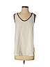 Ann Taylor LOFT Outlet 100% Polyester White Sleeveless Blouse Size S - photo 1