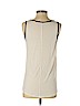 Ann Taylor LOFT Outlet 100% Polyester White Sleeveless Blouse Size S - photo 2