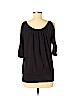 Theory Black 3/4 Sleeve Top Size M - photo 2