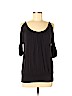 Theory Black 3/4 Sleeve Top Size M - photo 1
