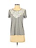 Haute Hippie 100% Modal Gray Short Sleeve T-Shirt Size S - photo 1