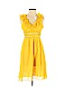 Diane von Furstenberg 100% Silk Yellow Casual Dress Size 2 - photo 1