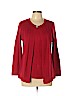 Napa Valley 100% Acrylic Red Pullover Sweater Size L (petite) - photo 1