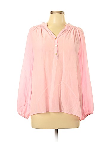 Lilly Pulitzer Long Sleeve Silk Top (view 1)