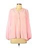Lilly Pulitzer 100% Silk Pink Long Sleeve Silk Top Size L - photo 1