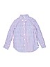 Crewcuts 100% Cotton Purple Long Sleeve Button-Down Shirt Size 6 - 7 - photo 1