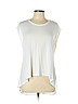 Haute Hippie 100% Modal White Short Sleeve T-Shirt Size L - photo 1