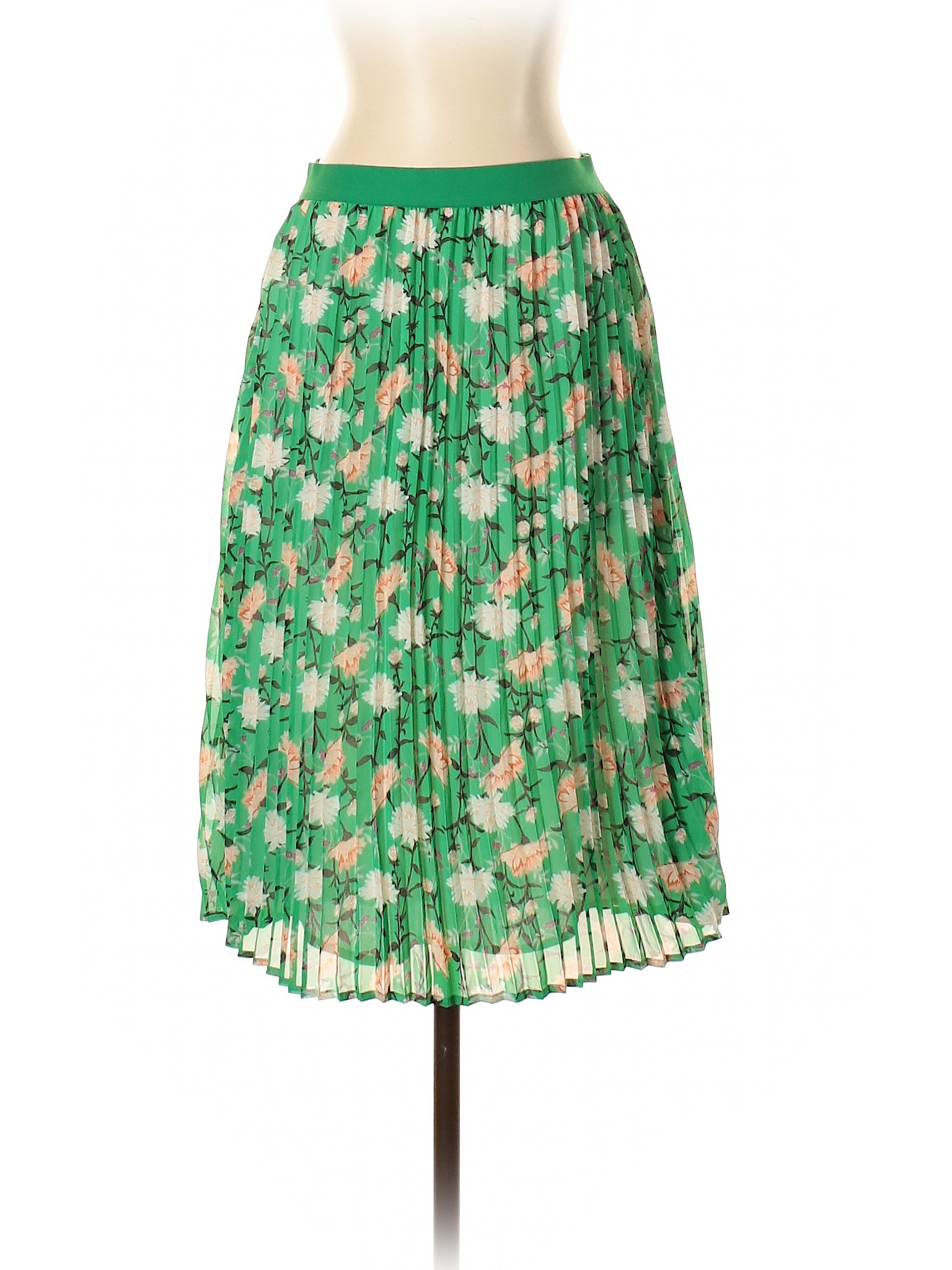 Old Navy 100% Polyester Floral Green Casual Skirt Size S - 70% off ...