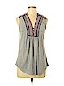 Market and Spruce Gray Sleeveless Henley Size L - photo 1