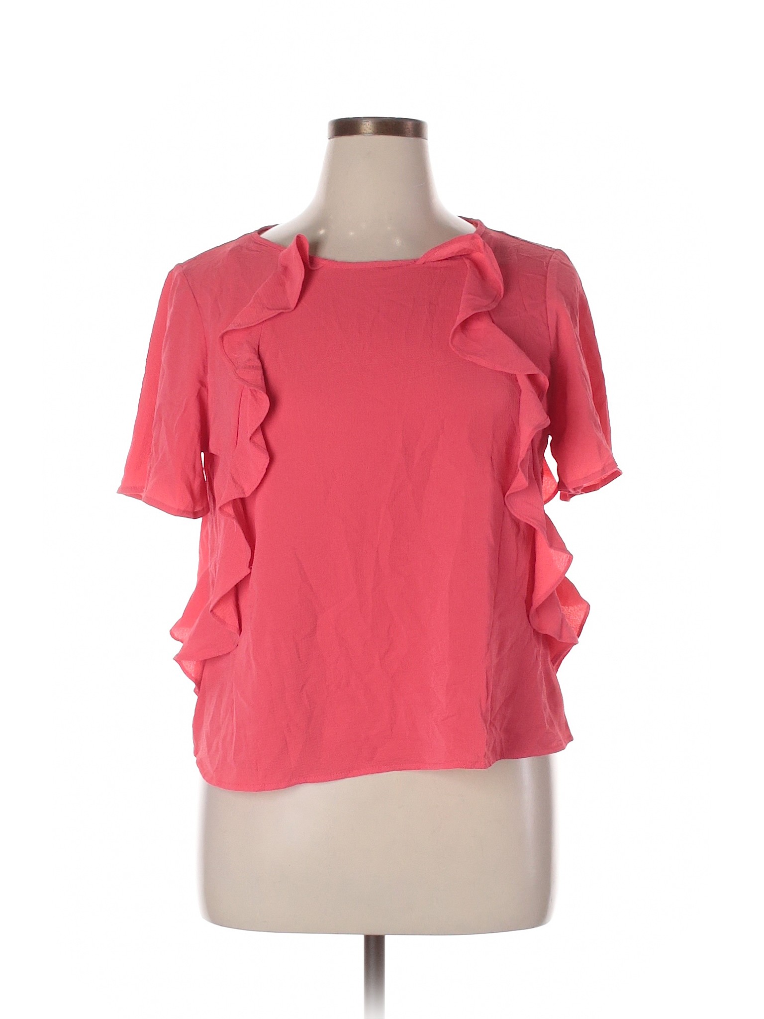 NWT Love J Women Pink Short Sleeve Blouse XL | eBay