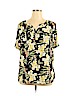 Croft & Barrow Black Short Sleeve Blouse Size XL - photo 1