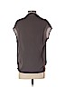 HELMUT Helmut Lang Gray Short Sleeve Blouse Size P (petite) - photo 2
