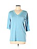 Doncaster Blue 3/4 Sleeve Silk Top Size XS - photo 1