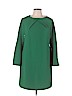 New York & Company Green Casual Dress Size L (petite) - photo 1