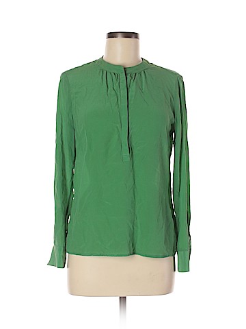 Banana Republic Long Sleeve Silk Top (view 1)