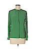 Banana Republic 100% Silk Green Long Sleeve Silk Top Size M (petite) - photo 1
