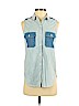 Rag & Bone 100% Cotton Blue Sleeveless Button-Down Shirt Size XS - photo 1
