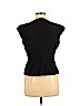 Etcetera Black Short Sleeve Silk Top Size 8 - photo 2