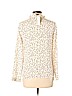 Banana Republic Factory Store 100% Polyester White Long Sleeve Blouse Size S - photo 2